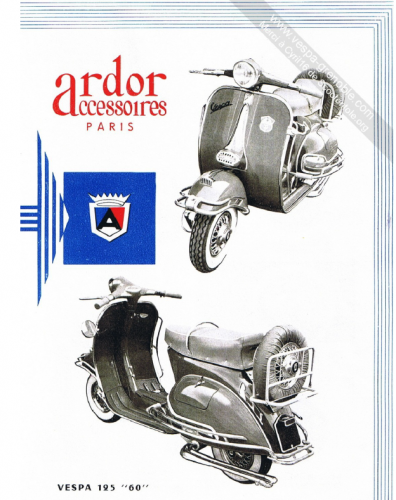 Maggiori informazioni su "Catalogo Accessori Ardor Paris Vespa 125-150"	