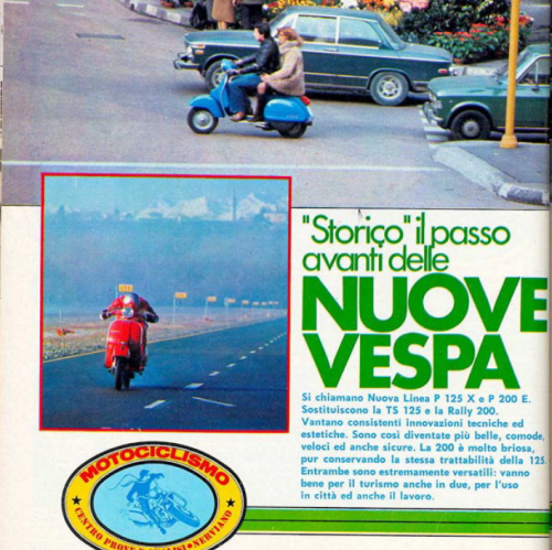 Maggiori informazioni su "Prova Vespa PX - Motociclismo 1978"	