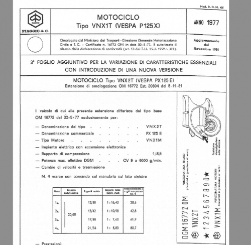 Maggiori informazioni su "STO Vespa PX125E VNX2T 1981 ed Elestart 1983"	