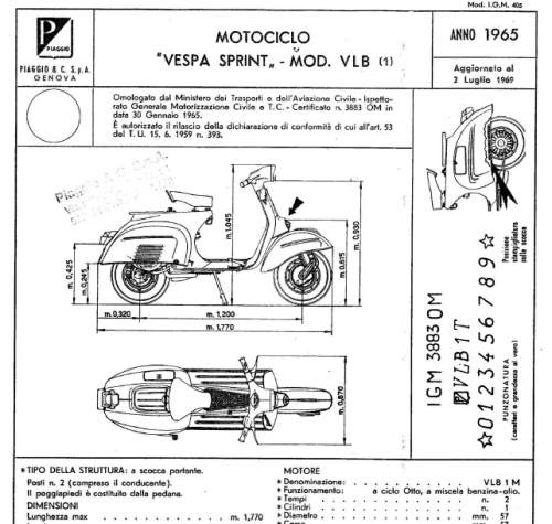 Maggiori informazioni su "STO Vespa 150 Sprint e Sprint V VLB1T"	